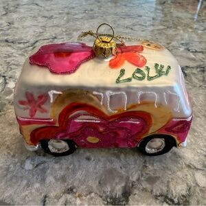 Hippie Bus Christmas Ornament